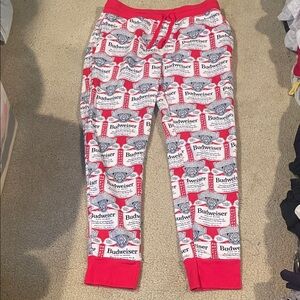 Budweiser Red and White Logo Joggers